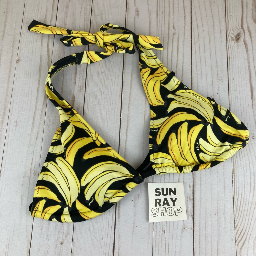 NWT VS PINK Bikini Top Banana L C018 - Picture 1 of 3